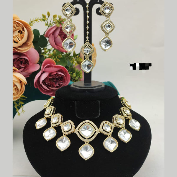 Manisha Jewellery Gold Plated Crystal Stone Necklace Set