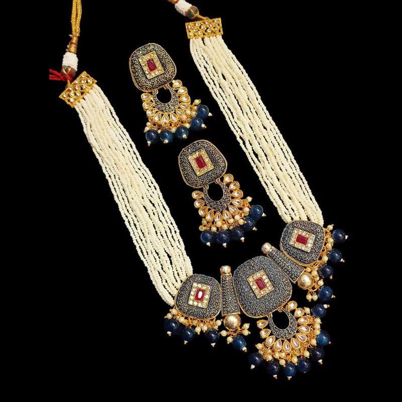 Manisha Jewellery Gold Plated Long Necklace Set