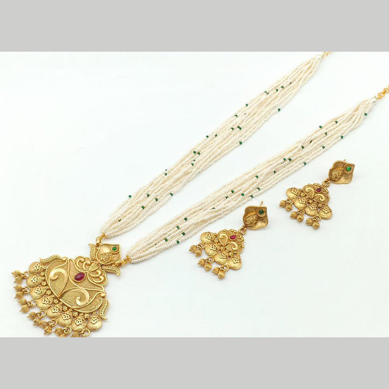 Manisha Jewellery Gold Plated Long Necklace Set