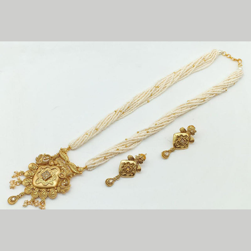 Manisha Jewellery Gold Plated Long Necklace Set