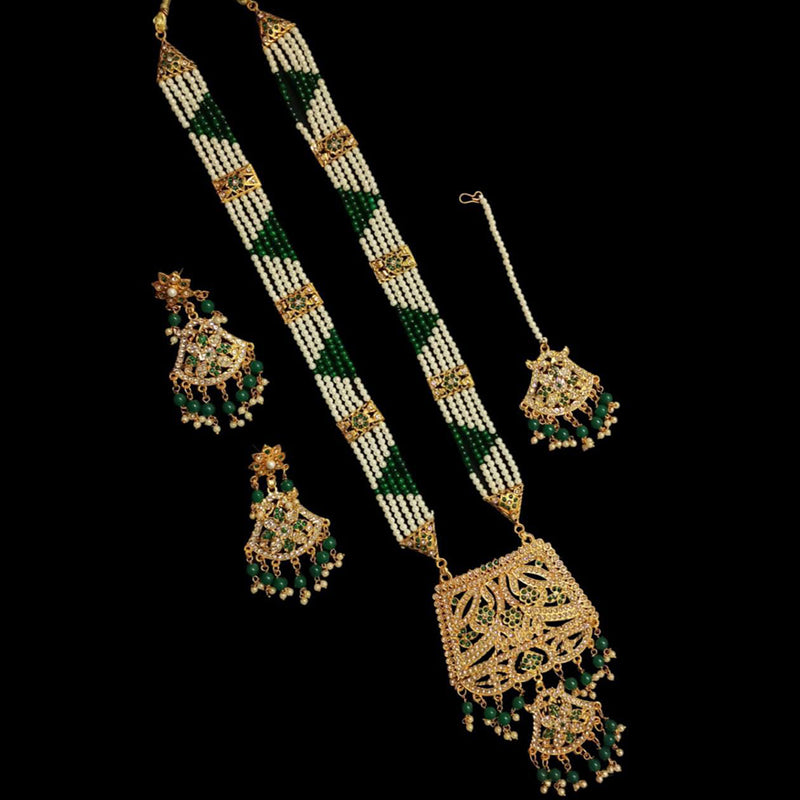 Manisha Jewellery Gold Plated Long Necklace Set