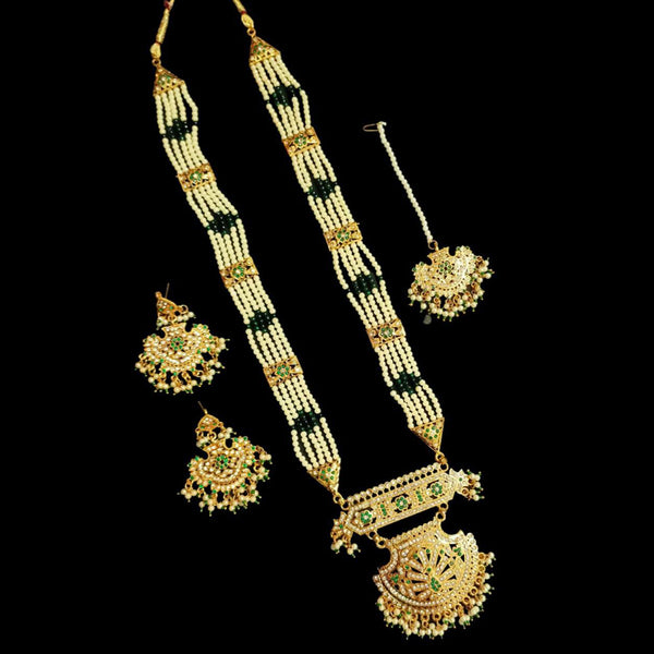 Manisha Jewellery Gold Plated Long Necklace Set