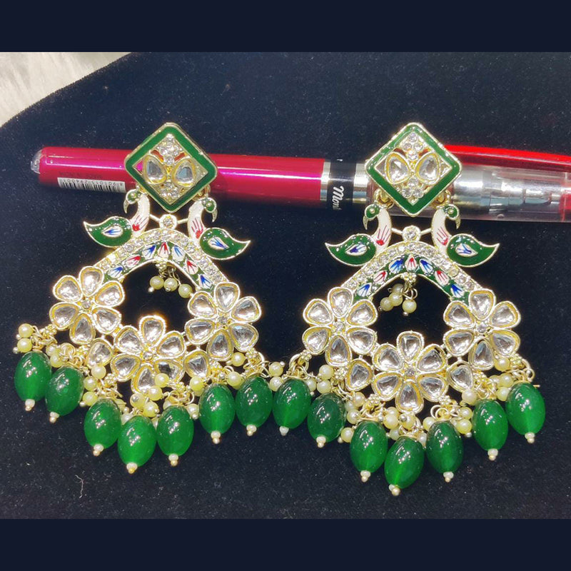 Manisha Jewellery Gold Plated Kundan Stone Dangler Earrings