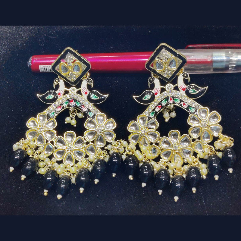 Manisha Jewellery Gold Plated Kundan Stone Dangler Earrings