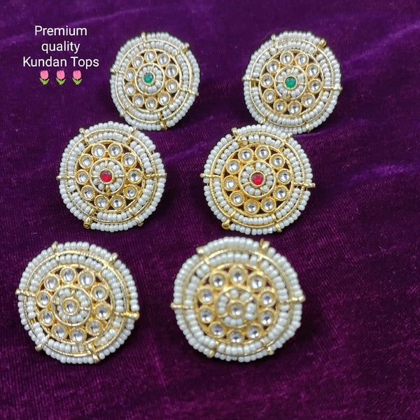 Manisha Jewellery Gold Plated Kundan Stud Earrings