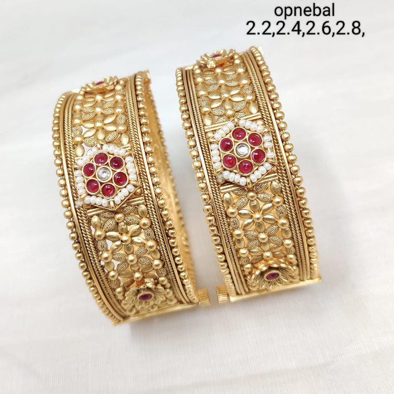 Manisha Jewellery Gold Plated Bangles Set