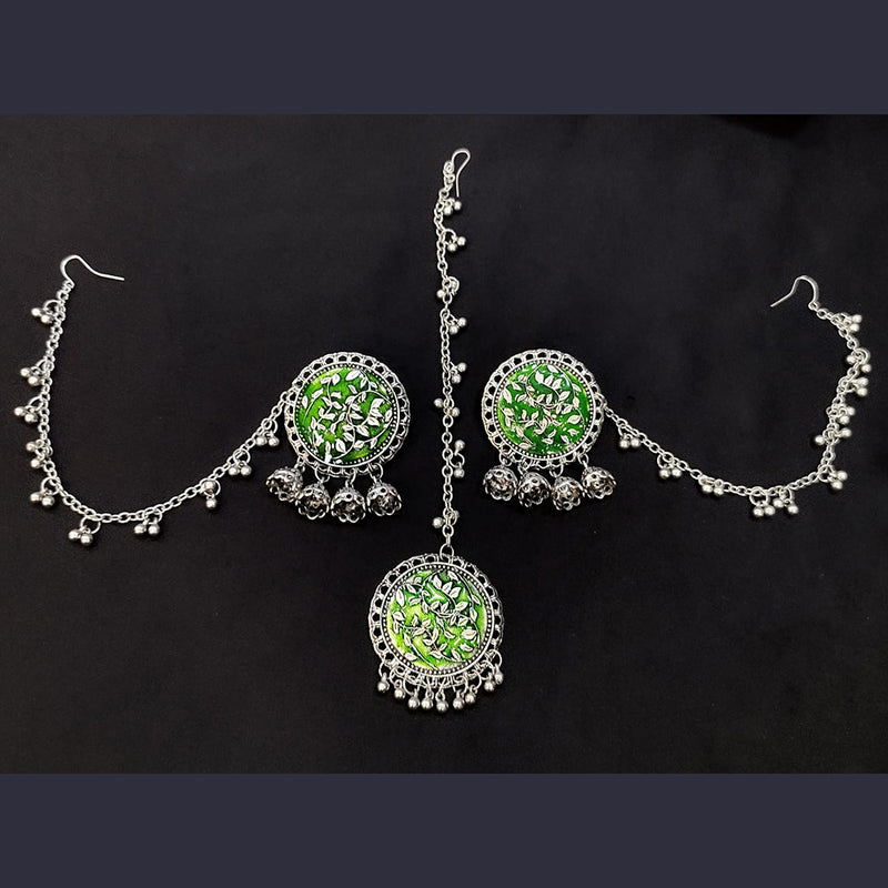 Manisha Jewellery Silver Plated Kanchain Earrings