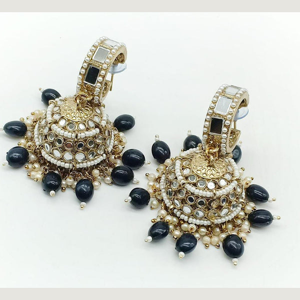 Manisha Jewellery Gold Plated Mirror Jhumki Earrings