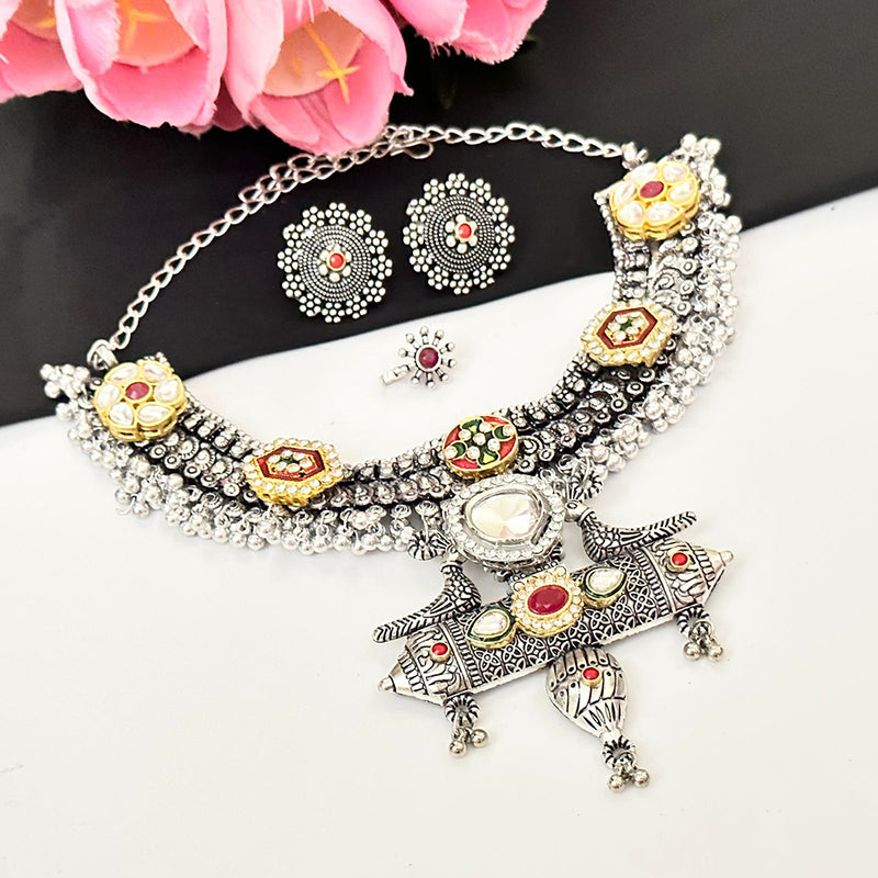 Manisha Jewellery Silver Plated Necklace Set