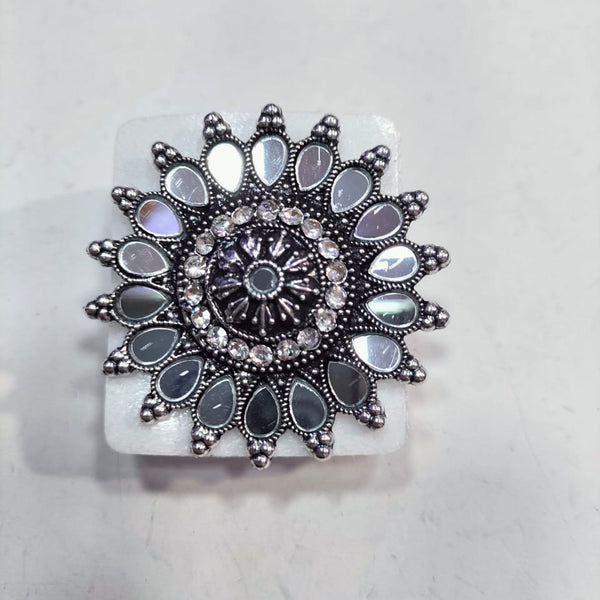 Manisha Jewellery Oxidised Plated Mirror Ring