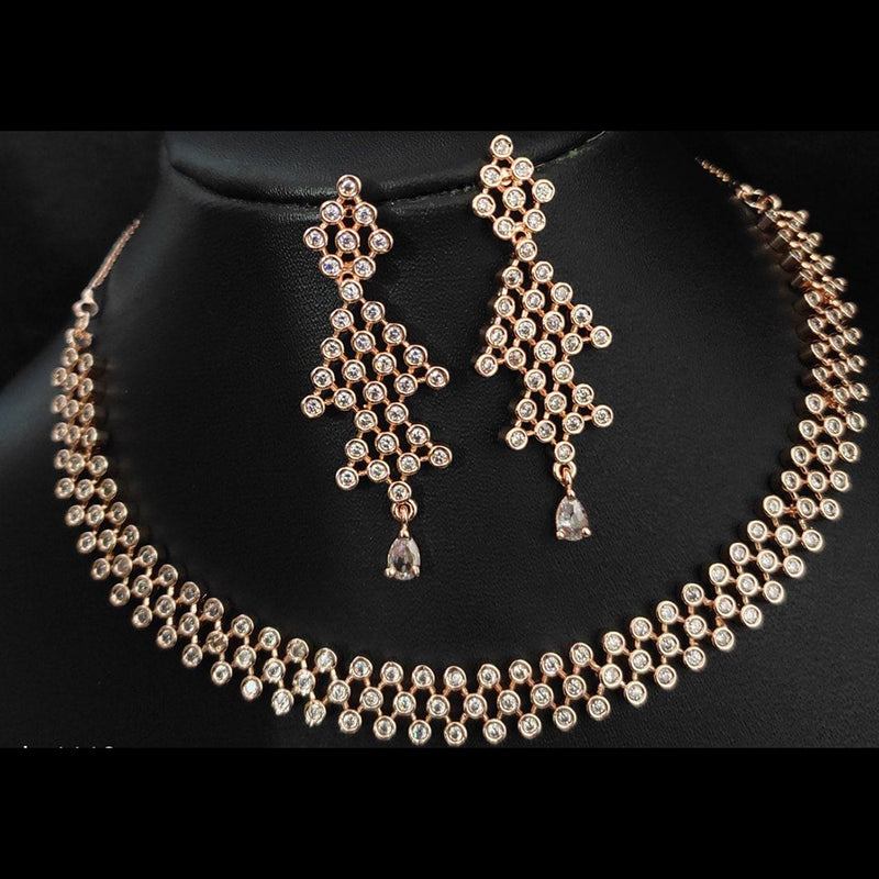 Manisha Jewellery Gold Plated Austrian Stone Necklace Set