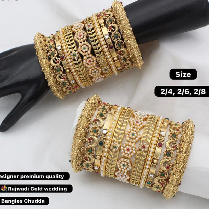 Manisha Jewellery Gold Plated Bangles Set