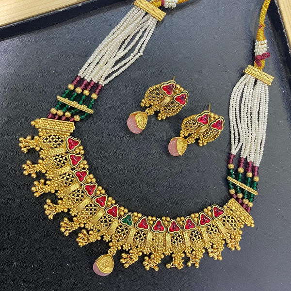 Manisha Jewellery Gold Plated Necklace Set