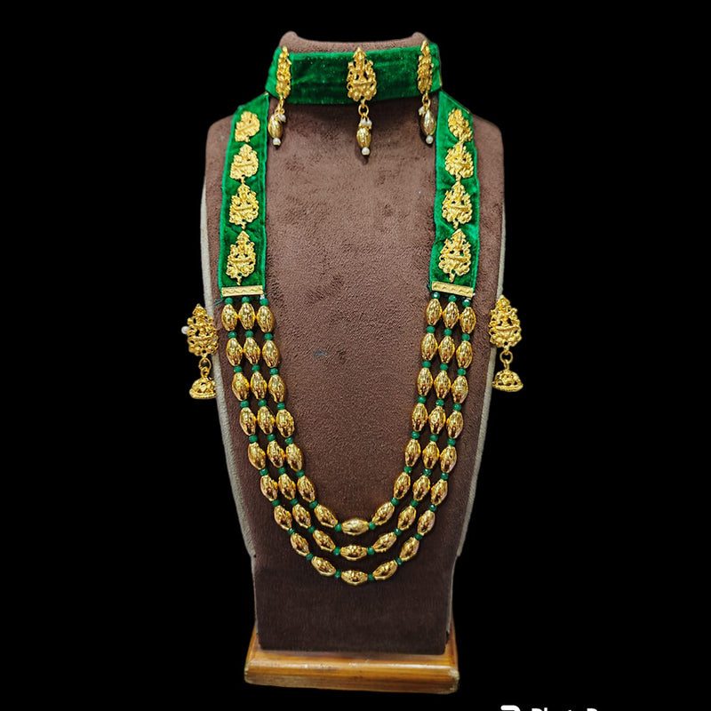 Manisha Jewellery Gold Plated Long Necklace Set