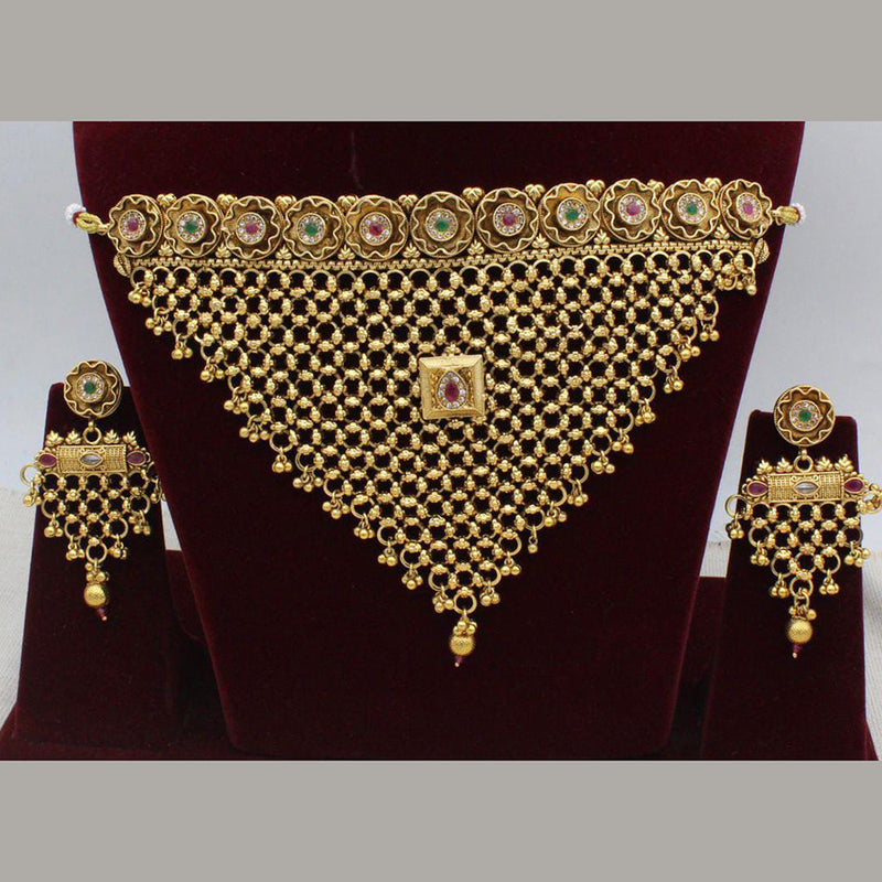 Manisha Jewellery Gold Plated Necklace Set