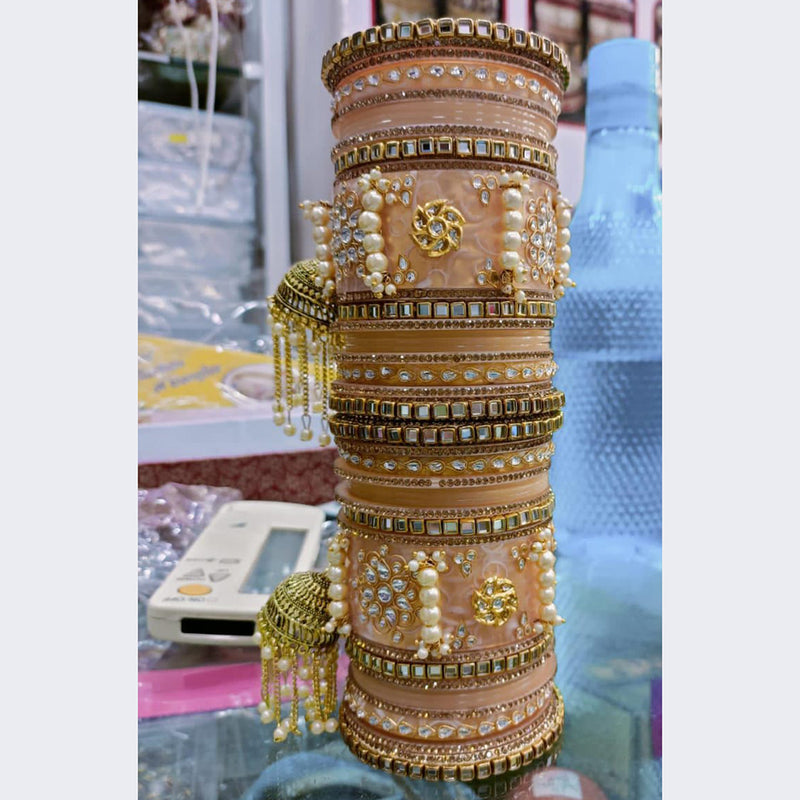 Manisha Jewellery Gold Plated Meenakari Bangles Set