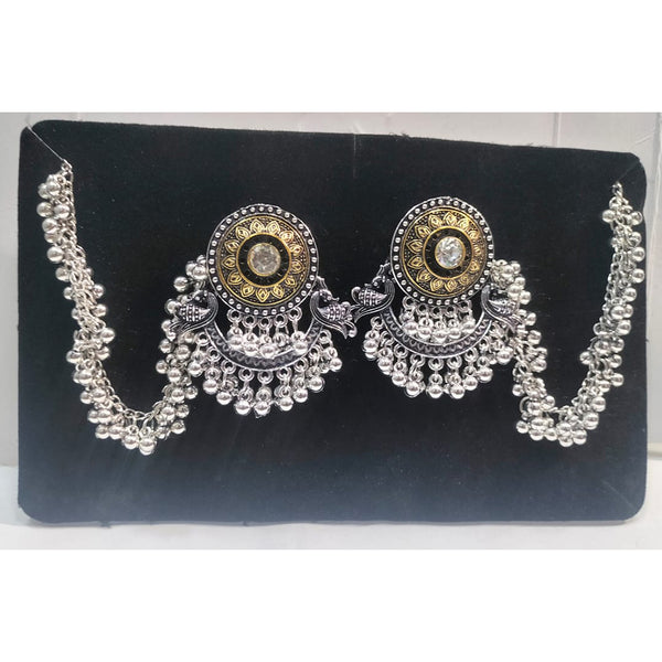 Manisha Jewellery Oxidised Plated Kanchain Dangler Earrings