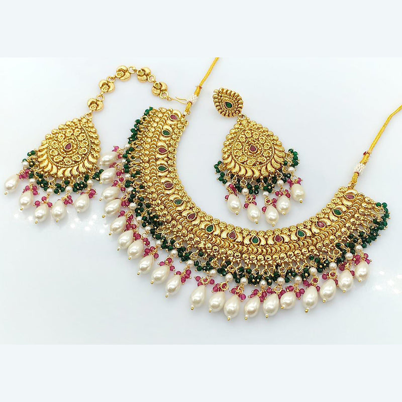 Manisha Jewellery Gold Plated Necklace Set