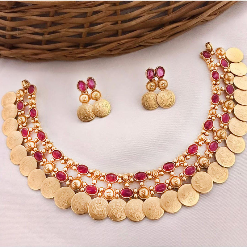 Manisha Jewellery Gold Plated Necklace Set