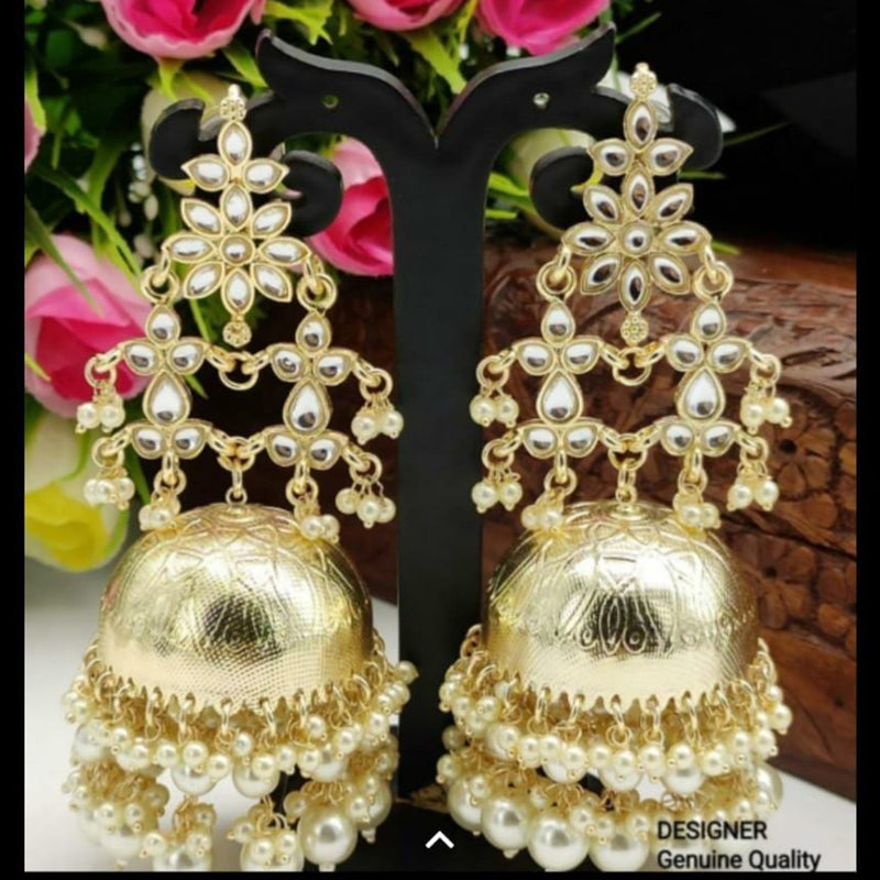 Manisha Jewellery Gold Plated Jhumki Earrings