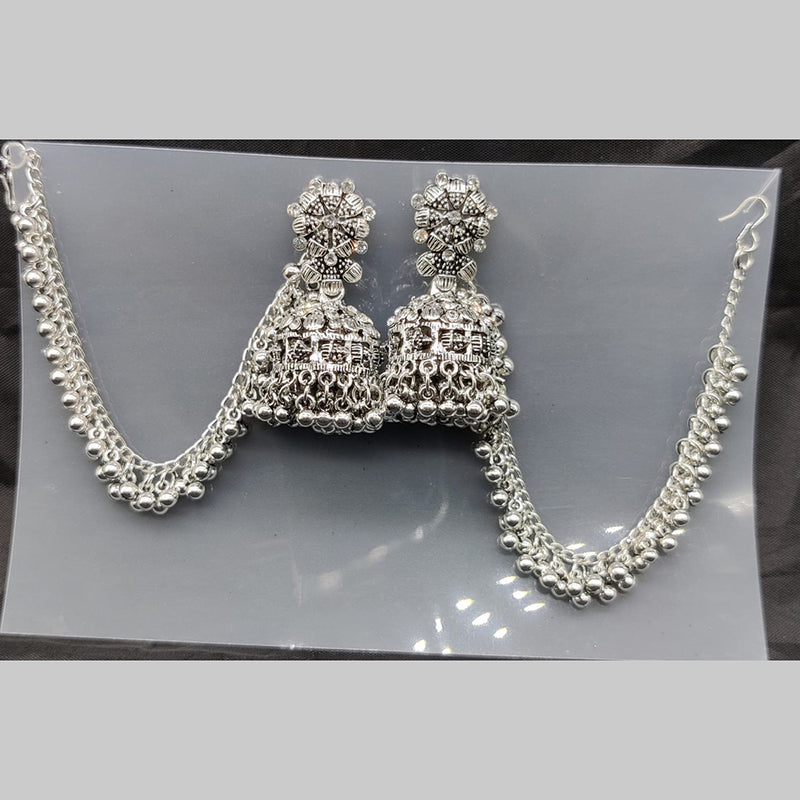 Manisha Jewellery Silver Plated Kanchain Jhumki Earrings