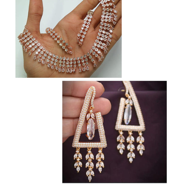 Manisha Jewellery Rose Gold Plated Combo Set