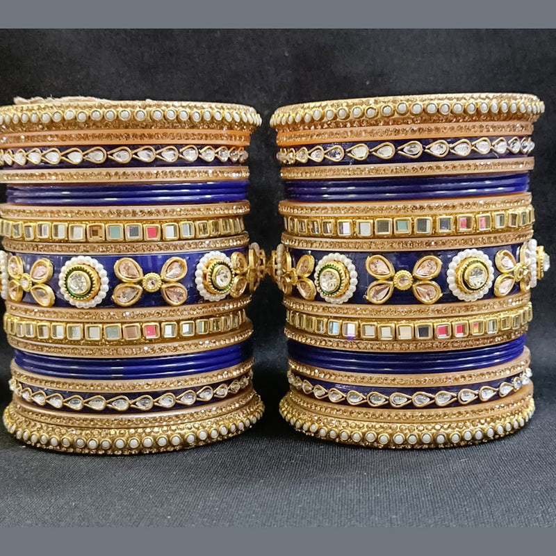 Manisha Jewellery Gold Plated Acrylic Bangles Set