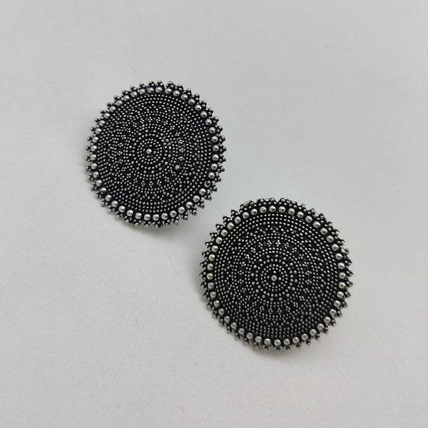 Manisha Jewellery Black Polish Studs Earrings