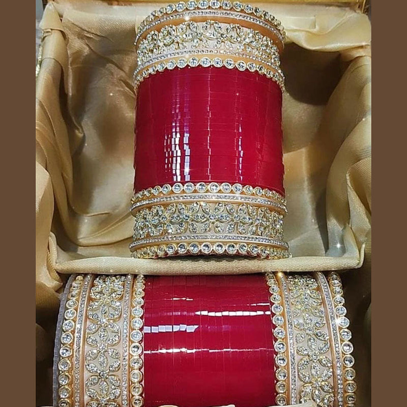 Manisha Jewellery Gold Plated Acrylic Bangles Set