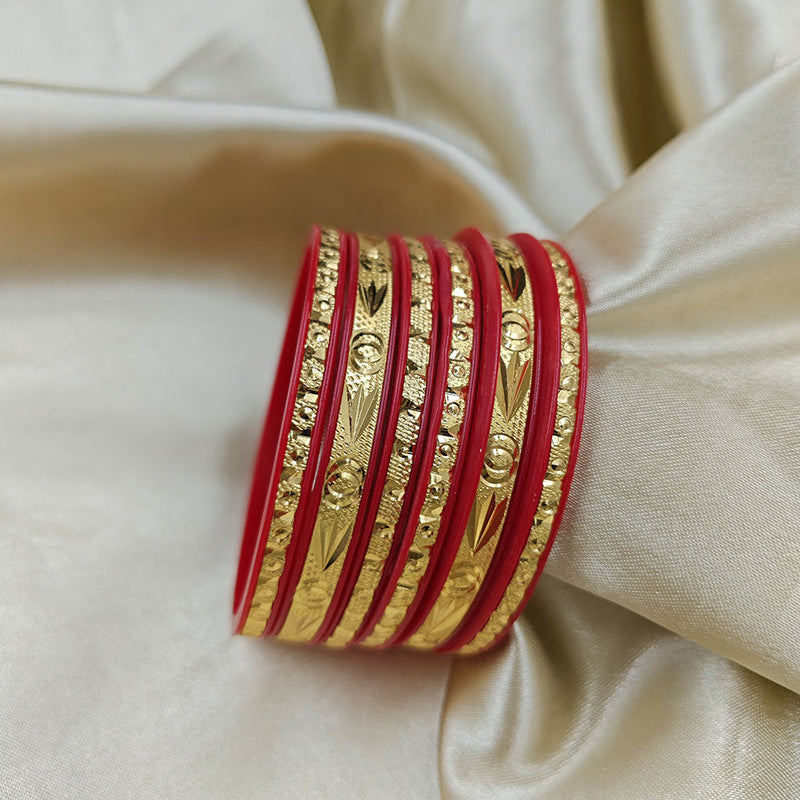 Manisha Jewellery Gold Plated Acrylic Base Bangles Set