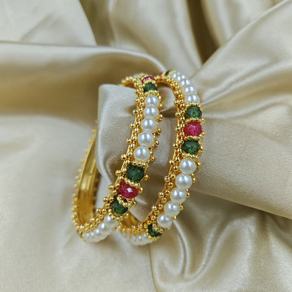 Manisha Jewellery Gold Plated Beads Bangles Set