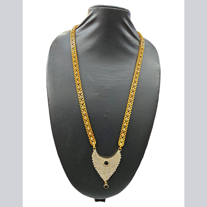 Manisha Jewellery Gold Plated Austrian Stone Long Necklace Set