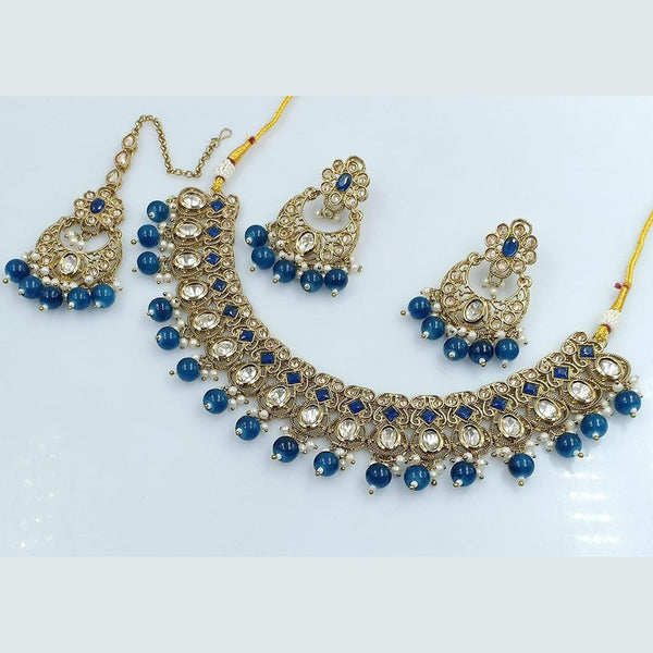 Manisha Jewellery Gold Plated Crystal Stone Necklace Set