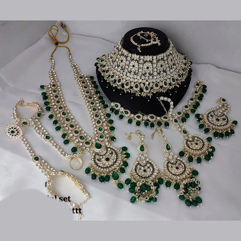 Manisha Jewellery Gold Plated Austrian Stone Bridal Set