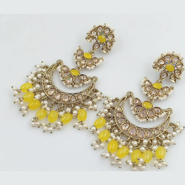 Manisha Jewellery Gold Plated Crystal Stone Dangler Earrings