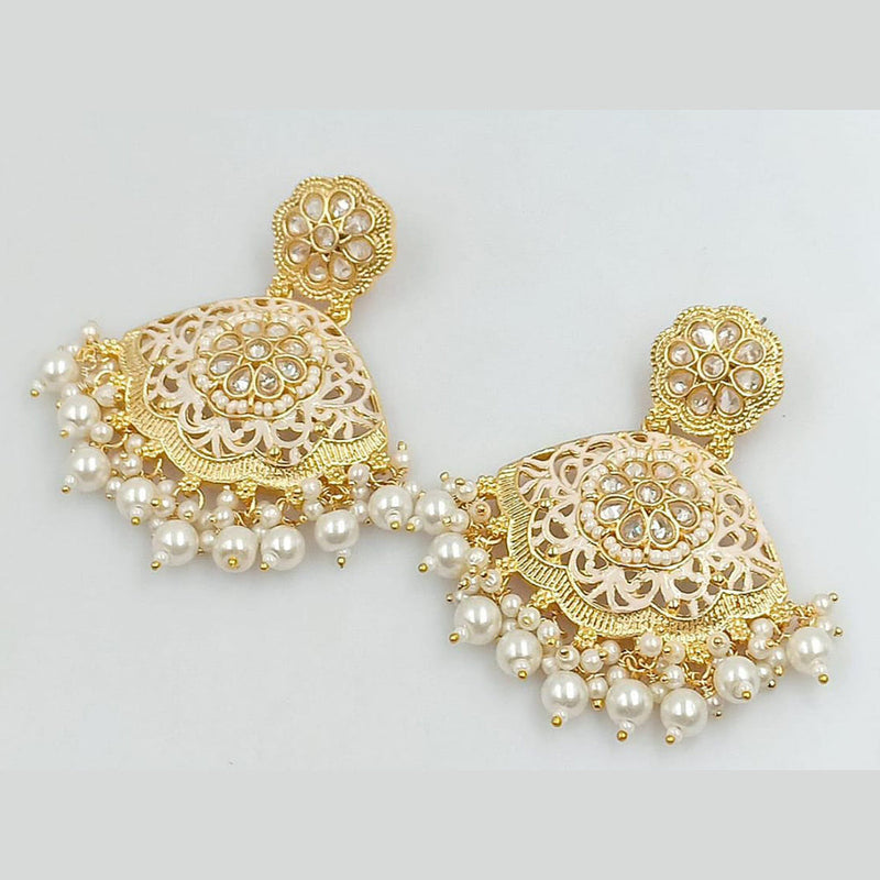 Manisha Jewellery Gold Plated Pearl Dangler Earrings