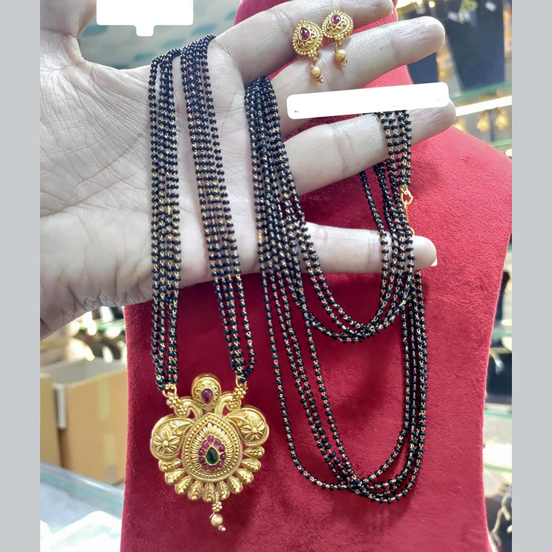 Manisha Jewellery Gold Plated Pota Stone Manglasutra