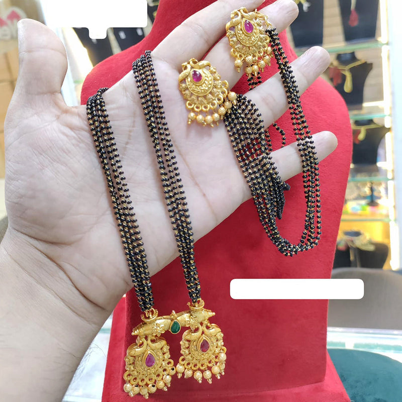 Manisha Jewellery Gold Plated Pota Stone Manglasutra