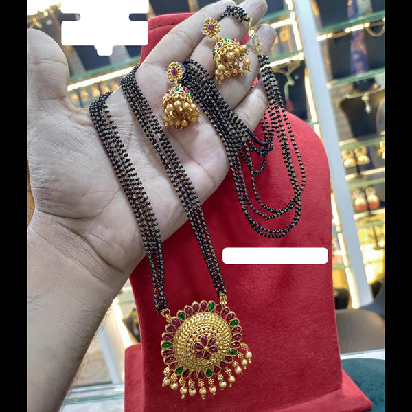 Manisha Jewellery Gold Plated Pota Stone Manglasutra