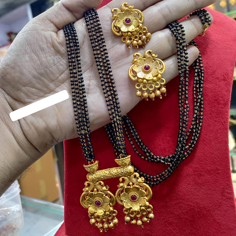 Manisha Jewellery Gold Plated Pota Stone Manglasutra