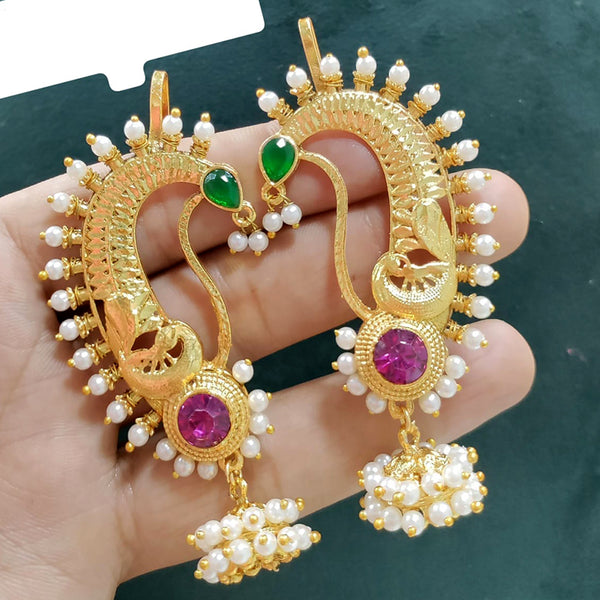 Manisha Jewellery Gold Plated Pota Stone Ear Cuff
