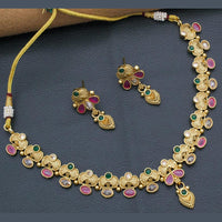 Manisha Jewellery Gold Plated Crystal Stone Necklace Set