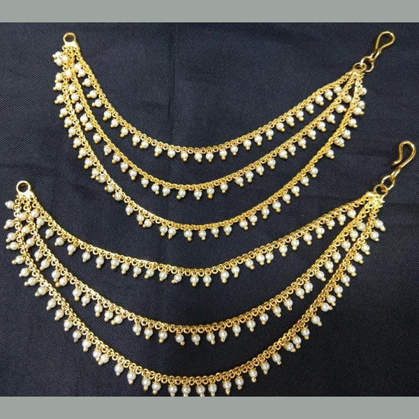 Manisha Jewellery Gold Plated Pearls Kanchain