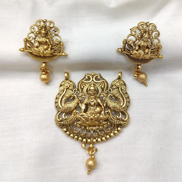 Manisha Jewellery Gold Plated Pendant Set