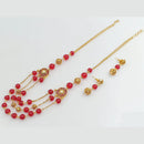 Manisha Jewellery Gold Plated Beads Necklace Set