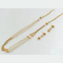 Manisha Jewellery Gold Plated Pearl And Beads Necklace Set