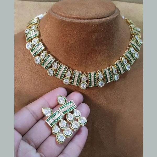 Manisha Jewellery Gold Plated Austrian Stone Necklace Set