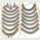 Manisha Jewellery Gold Plated Crystal Stone And Beads Necklace Set (1 Piece Only)