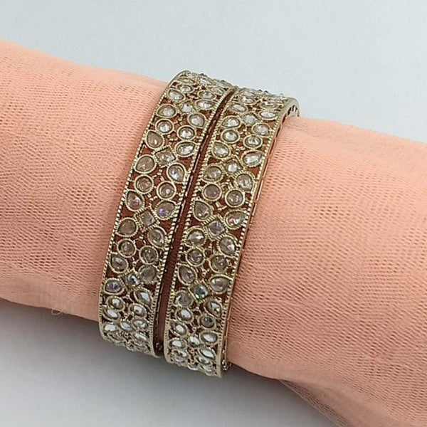 Manisha Jewellery Gold Plated Crystal Stone Bangle Set