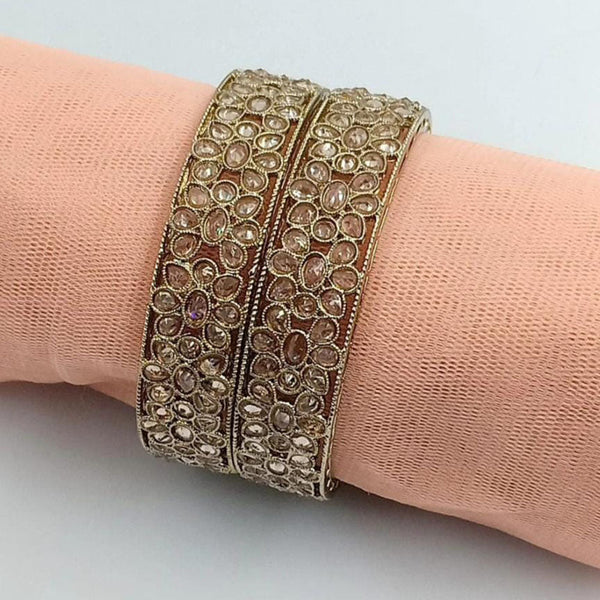 Manisha Jewellery Gold Plated Crystal Stone Bangle Set